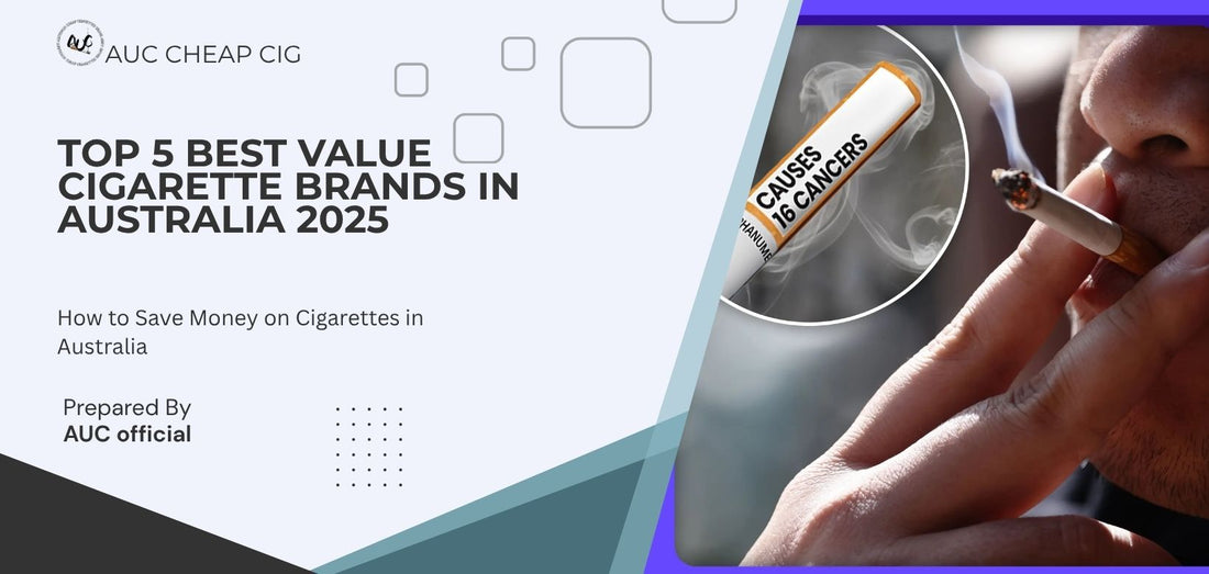 Best value cigarettes in Australia featuring Marlboro, Winfield, and Dunhill packs with Australian map background – AUS Cheap Cig Brand